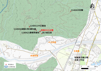 卓溪入侵黑熊再度掠食犬隻 ，巡護隊員險遭攻擊防衛擊槍，黑熊緊急送醫仍不幸身亡，後續協助部落減少人熊衝突。